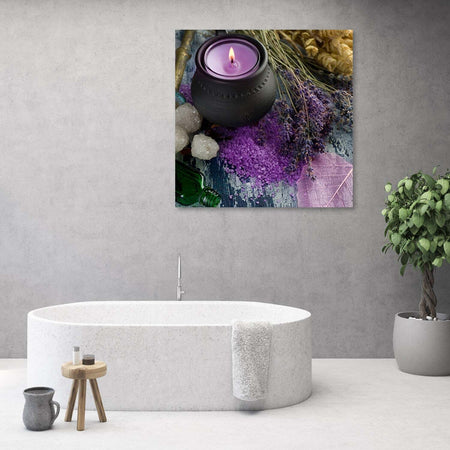 Quadro-su-tela,-Candela-Violet-Zen-Spa
