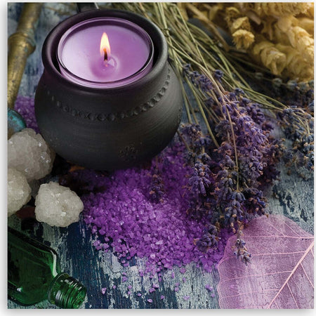Quadro-su-tela,-Candela-Violet-Zen-Spa