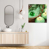 Quadro-su-tela,-Candele-spa-turchesi