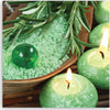 Quadro-su-tela,-Candele-spa-turchesi