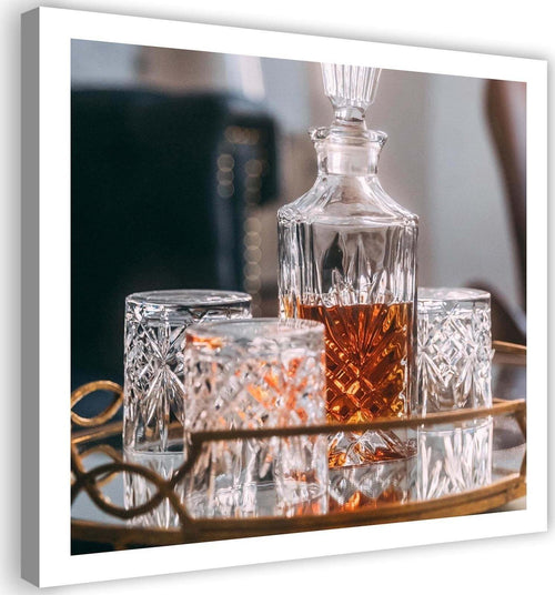Quadro-su-tela,-Caraffa-per-whisky