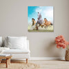 Quadro-su-tela,-Cavalli-al-galoppo