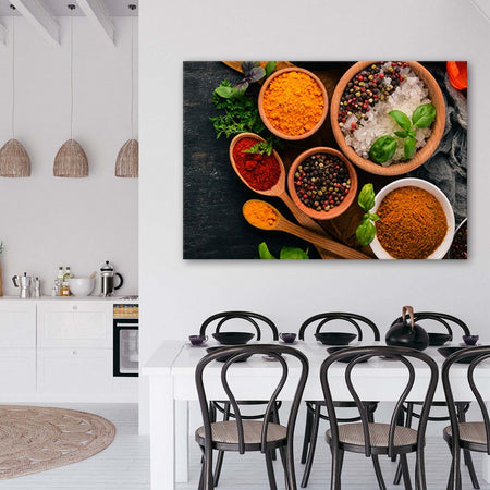 Quadro-su-tela,-Cibo-da-cucina-delle-spezie-aromatiche
