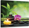Quadro-su-tela,-Composizione-di-zen-con-candele-e-fiori