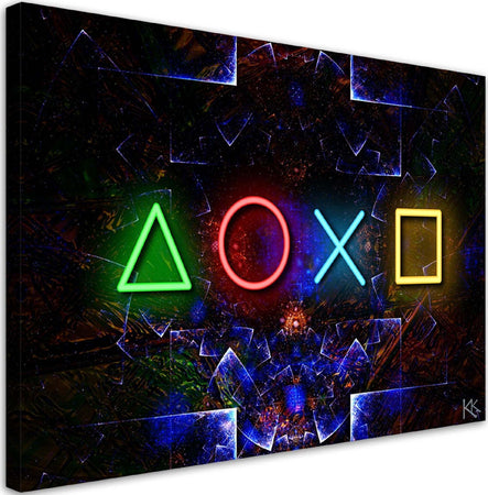 Quadro-su-tela,-Console-di-gioco