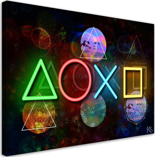 Quadro-su-tela,-Console-di-gioco