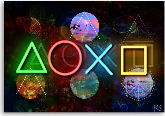 Quadro-su-tela,-Console-di-gioco