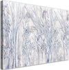 Quadro-su-tela,-Contorni-blu-di-fiori