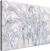 Quadro-su-tela,-Contorni-blu-di-fiori