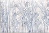 Quadro-su-tela,-Contorni-blu-di-fiori