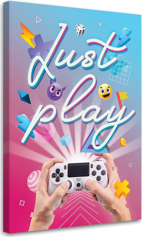 Quadro-su-tela,-Controller-di-giochi