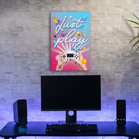 Quadro-su-tela,-Controller-di-giochi