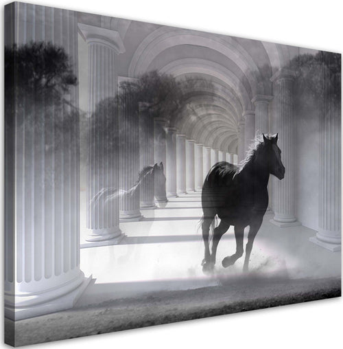Quadro-su-tela,-Correndo-cavallo-3D
