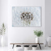 Quadro-su-tela,-Dandelion-di-fiori-bianchi