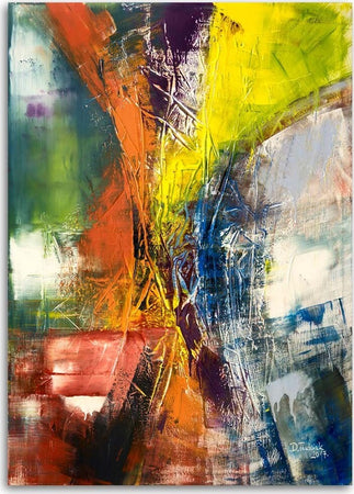 Quadro-su-tela,-Dipinti-astratti-colorati