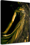 Quadro-su-tela,-Donna-Glamour-Oro