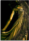 Quadro-su-tela,-Donna-Glamour-Oro