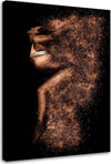 Quadro-su-tela,-Donna-in-polvere-d'oro