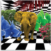 Quadro-su-tela,-Elefante-colorato