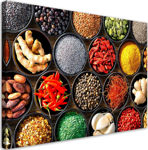 Quadro-su-tela,-Erbe-spezie-per-la-cucina