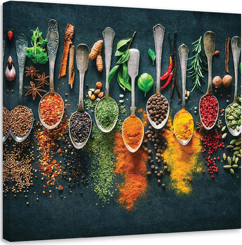 Quadro-su-tela,-Erbe-spezie-per-la-cucina
