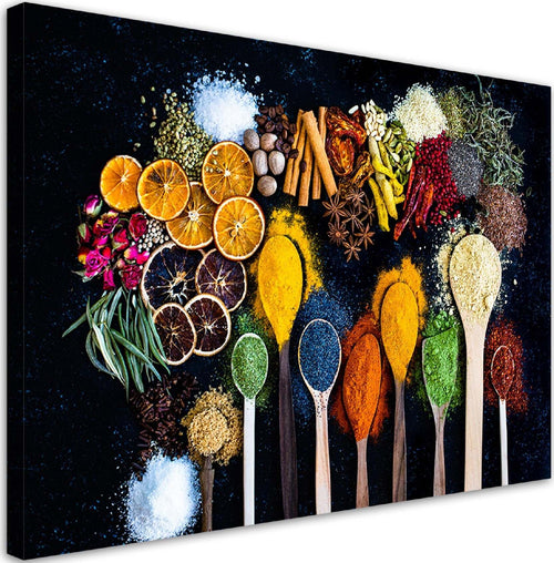 Quadro-su-tela,-Erbe-spezie-per-la-cucina