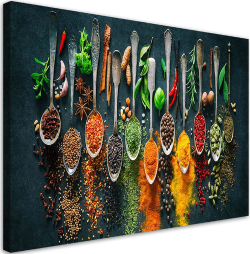 Quadro-su-tela,-Erbe-spezie-per-la-cucina