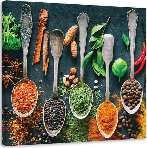 Quadro-su-tela,-Erbe-spezie-per-la-cucina