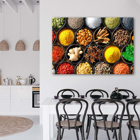 Quadro-su-tela,-Erbe-spezie-per-la-cucina