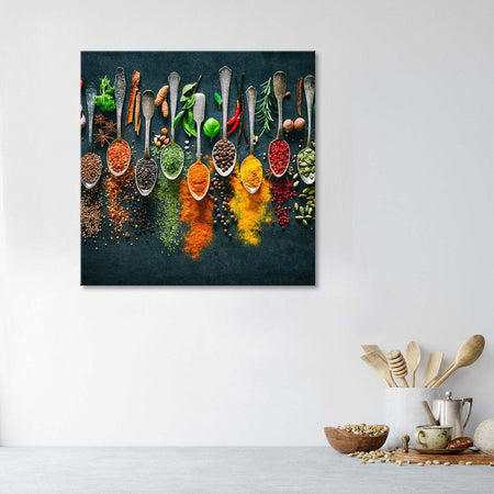 Quadro-su-tela,-Erbe-spezie-per-la-cucina