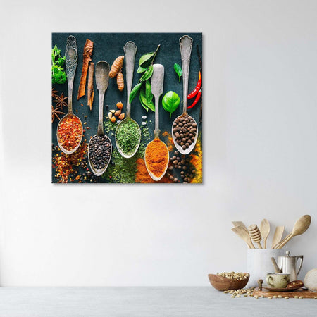 Quadro-su-tela,-Erbe-spezie-per-la-cucina