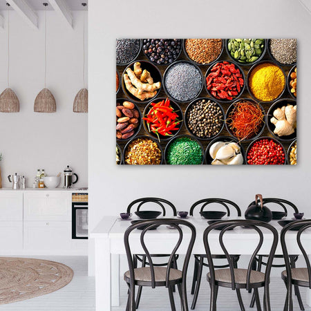 Quadro-su-tela,-Erbe-spezie-per-la-cucina
