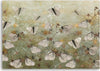 Quadro-su-tela,-Farfalle-astratte-nel-prato