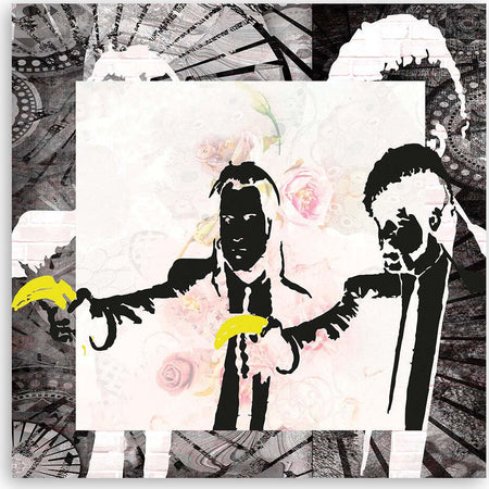 Quadro-su-tela,-Fiction-Pulp-di-Banksy