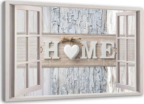 Quadro-su-tela,-Finestra-Vista-Casa-Cuore