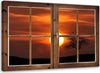 Quadro-su-tela,-Finestra-vista-tramonto