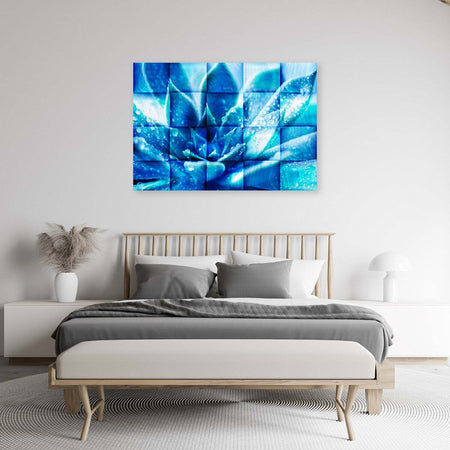 Quadro-su-tela,-Fiore-blu