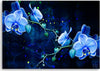Quadro-su-tela,-Fiore-di-orchidea-blu