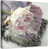 Quadro-su-tela,-Fiore-di-rosa-shabby-chic