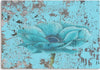 Quadro-su-tela,-Fiore-vintage-blu
