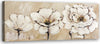 Quadro-su-tela,-Fiori-beige-dipinti