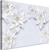 Quadro-su-tela,-Fiori-bianchi-nevoso-di-pianta
