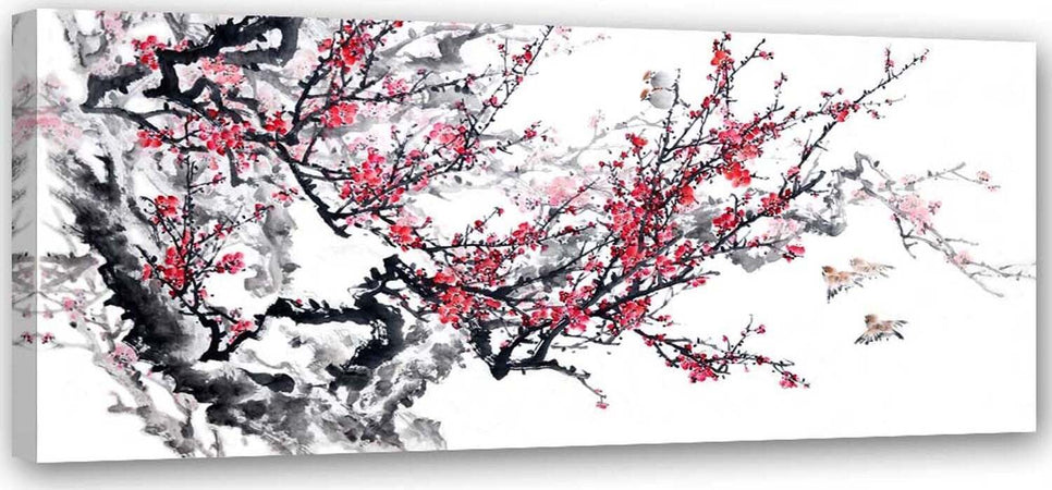 Quadro-su-tela,-Fiori-di-ciliegio-giapponesi