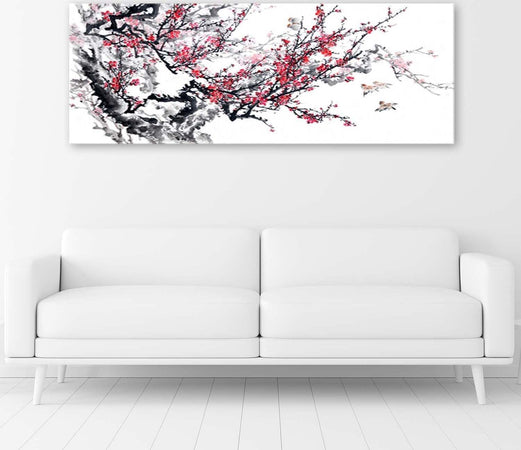 Quadro-su-tela,-Fiori-di-ciliegio-giapponesi