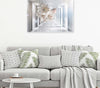Quadro-su-tela,-Fiori-nel-corridoio-3D