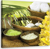 Quadro-su-tela,-Fiori-Palm-Candle-Zen