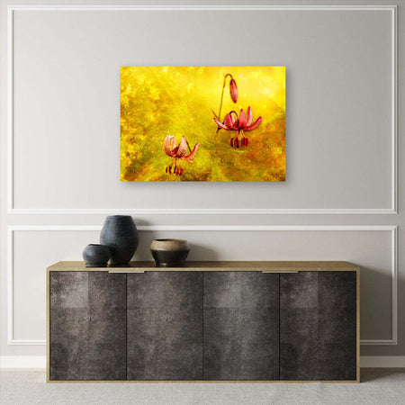 Quadro-su-tela,-Fiori-tuli-appassiti