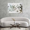 Quadro-su-tela,-Foglie-3D-verdi