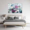 Quadro-su-tela,-Foglie-colorate-di-acquerello