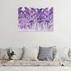 Quadro-su-tela,-Foglie-di-banana-viola